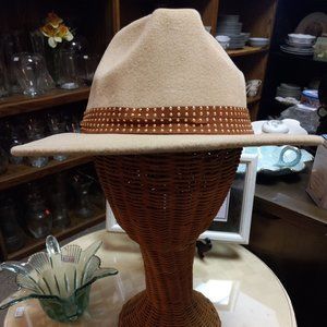 Tan/Beige Brimmed Hat- Time & Tru one size fits all